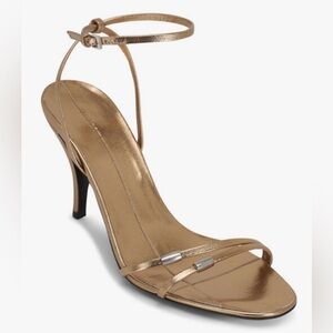 THE ROW Cleo Bijoux Old Gold & Silver Sandal, 75mm Size 37.5 $1,290